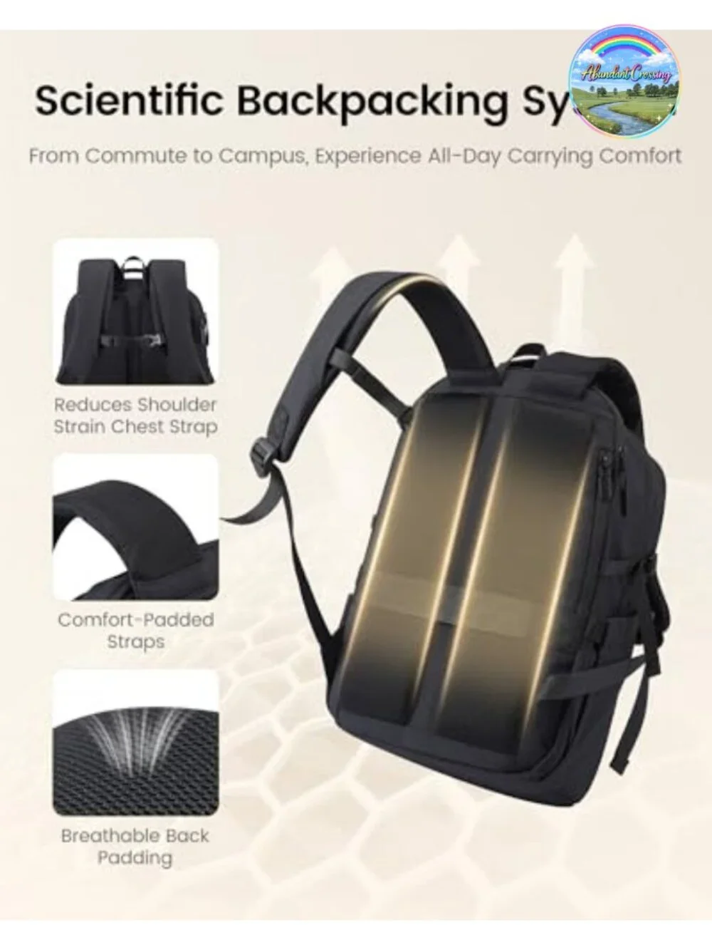 LOVEVOOK Laptop Backpack 15.6Inch Water Resistant Work Travel Computer Bag